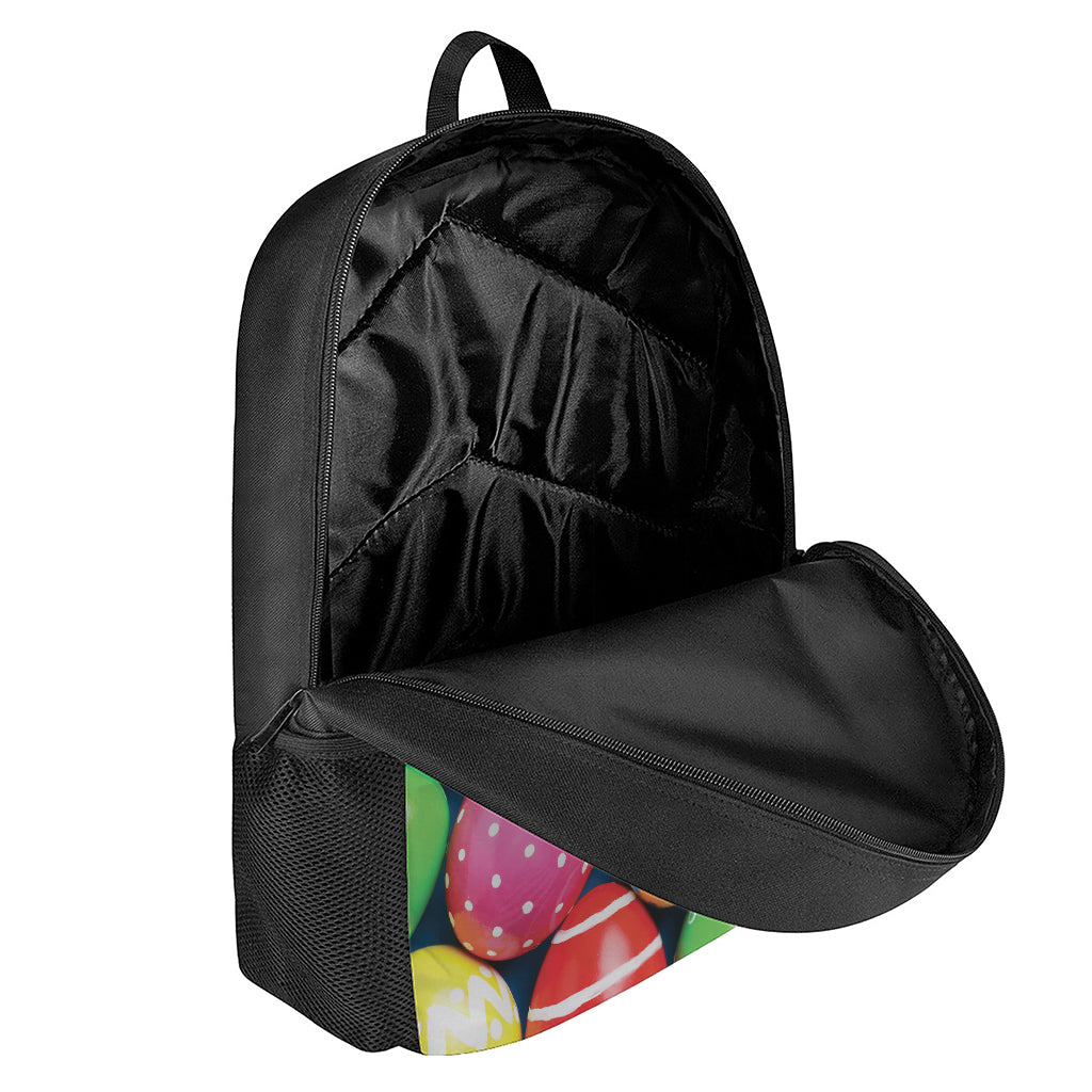 Colorful Easter Eggs Print 17 Inch Backpack
