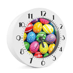 Colorful Easter Eggs Print Alarm Clock