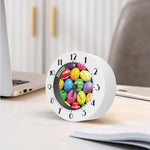 Colorful Easter Eggs Print Alarm Clock