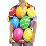 Colorful Easter Eggs Print Aloha Shirt