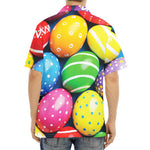 Colorful Easter Eggs Print Aloha Shirt