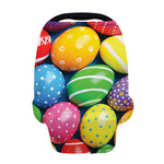 Colorful Easter Eggs Print Baby Seat Cover