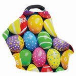 Colorful Easter Eggs Print Baby Seat Cover