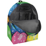 Colorful Easter Eggs Print Backpack