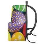 Colorful Easter Eggs Print Backpack