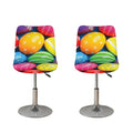 Colorful Easter Eggs Print Bar Stool Covers