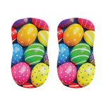 Colorful Easter Eggs Print Bar Stool Covers