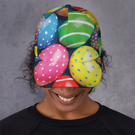Colorful Easter Eggs Print Baseball Cap