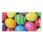 Colorful Easter Eggs Print Beach Towel