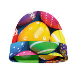 Colorful Easter Eggs Print Beanie