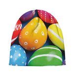 Colorful Easter Eggs Print Beanie