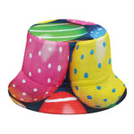 Colorful Easter Eggs Print Bucket Hat