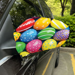 Colorful Easter Eggs Print Car Side Mirror Covers
