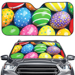 Colorful Easter Eggs Print Car Windshield Sun Shade