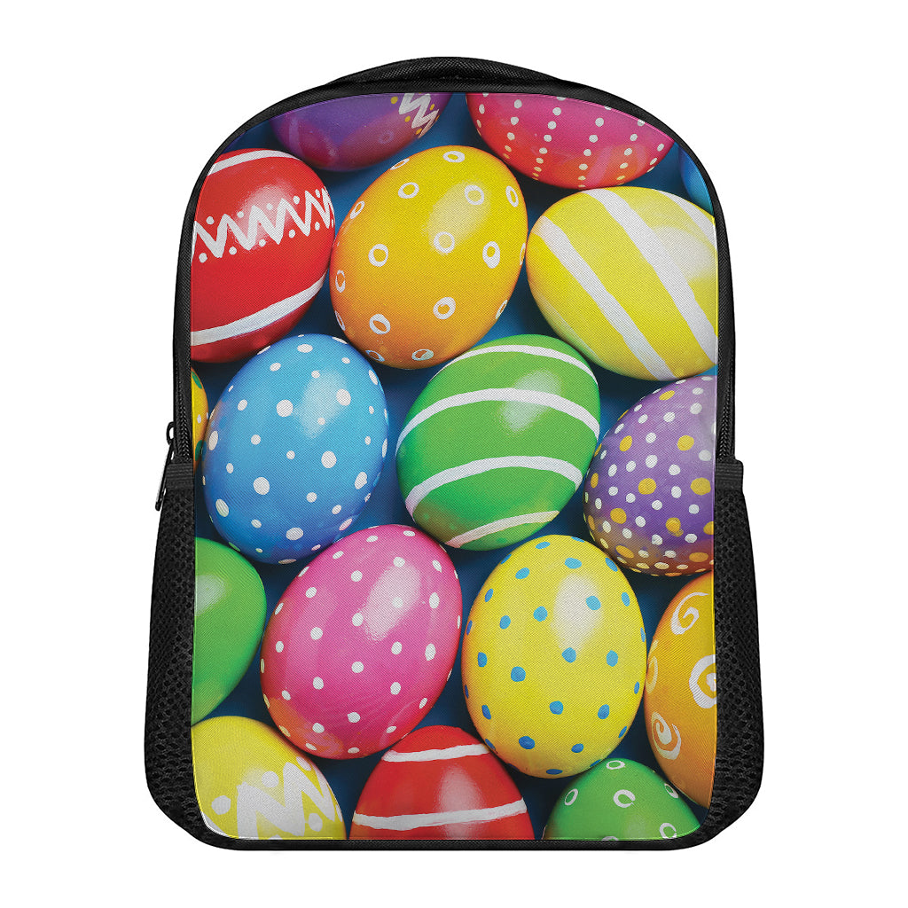 Colorful Easter Eggs Print Casual Backpack