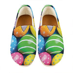 Colorful Easter Eggs Print Casual Shoes