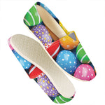Colorful Easter Eggs Print Casual Shoes