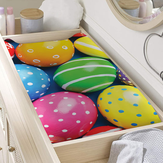 Colorful Easter Eggs Print Changing Pad Cover