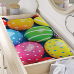 Colorful Easter Eggs Print Changing Pad Cover