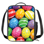 Colorful Easter Eggs Print Crossbody Lunch Bag