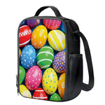 Colorful Easter Eggs Print Crossbody Lunch Bag