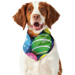 Colorful Easter Eggs Print Dog Bandana