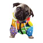Colorful Easter Eggs Print Dog Zip Up Hoodie