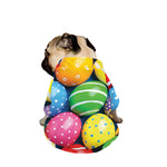 Colorful Easter Eggs Print Dog Zip Up Jacket