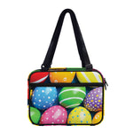 Colorful Easter Eggs Print Double Strap Bible Bag