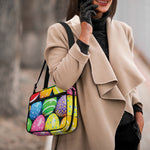 Colorful Easter Eggs Print Double Strap Bible Bag