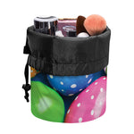 Colorful Easter Eggs Print Drawstring Makeup Bag