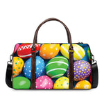 Colorful Easter Eggs Print Duffle Bag