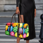 Colorful Easter Eggs Print Duffle Bag