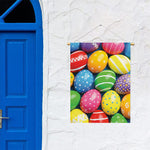 Colorful Easter Eggs Print Garden Flag