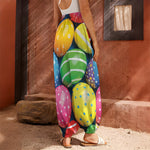 Colorful Easter Eggs Print Harem Pants