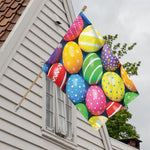 Colorful Easter Eggs Print House Flag