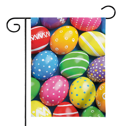 Colorful Easter Eggs Print House Flag