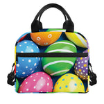 Colorful Easter Eggs Print Insulated Lunch Bag