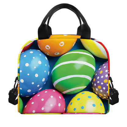 Colorful Easter Eggs Print Insulated Lunch Bag