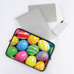 Colorful Easter Eggs Print Laptop Sleeve