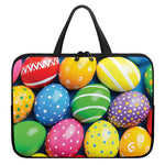Colorful Easter Eggs Print Laptop Sleeve With Handle