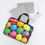 Colorful Easter Eggs Print Laptop Sleeve With Handle