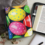 Colorful Easter Eggs Print Leather Bible Cover