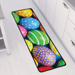 Colorful Easter Eggs Print Long Kitchen Mat