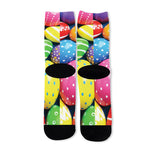 Colorful Easter Eggs Print Long Socks