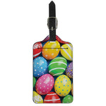 Colorful Easter Eggs Print Luggage Tag