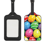 Colorful Easter Eggs Print Luggage Tag
