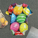 Colorful Easter Eggs Print Men's Bodysuit