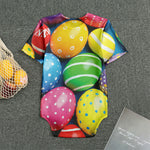 Colorful Easter Eggs Print Men's Bodysuit