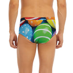 Colorful Easter Eggs Print Men's Briefs